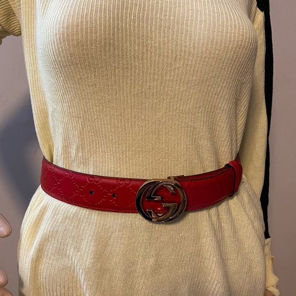 Gucci GG pattern ladies belt - Picture 1 of 8